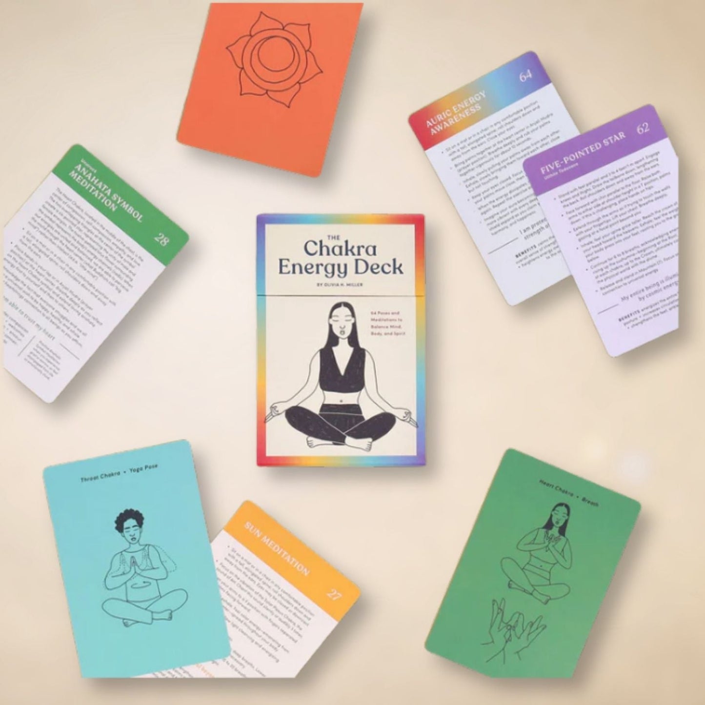 The Chakra Energy Deck: 64 Poses and Meditations to Balance Mind, Body, and Spirit
