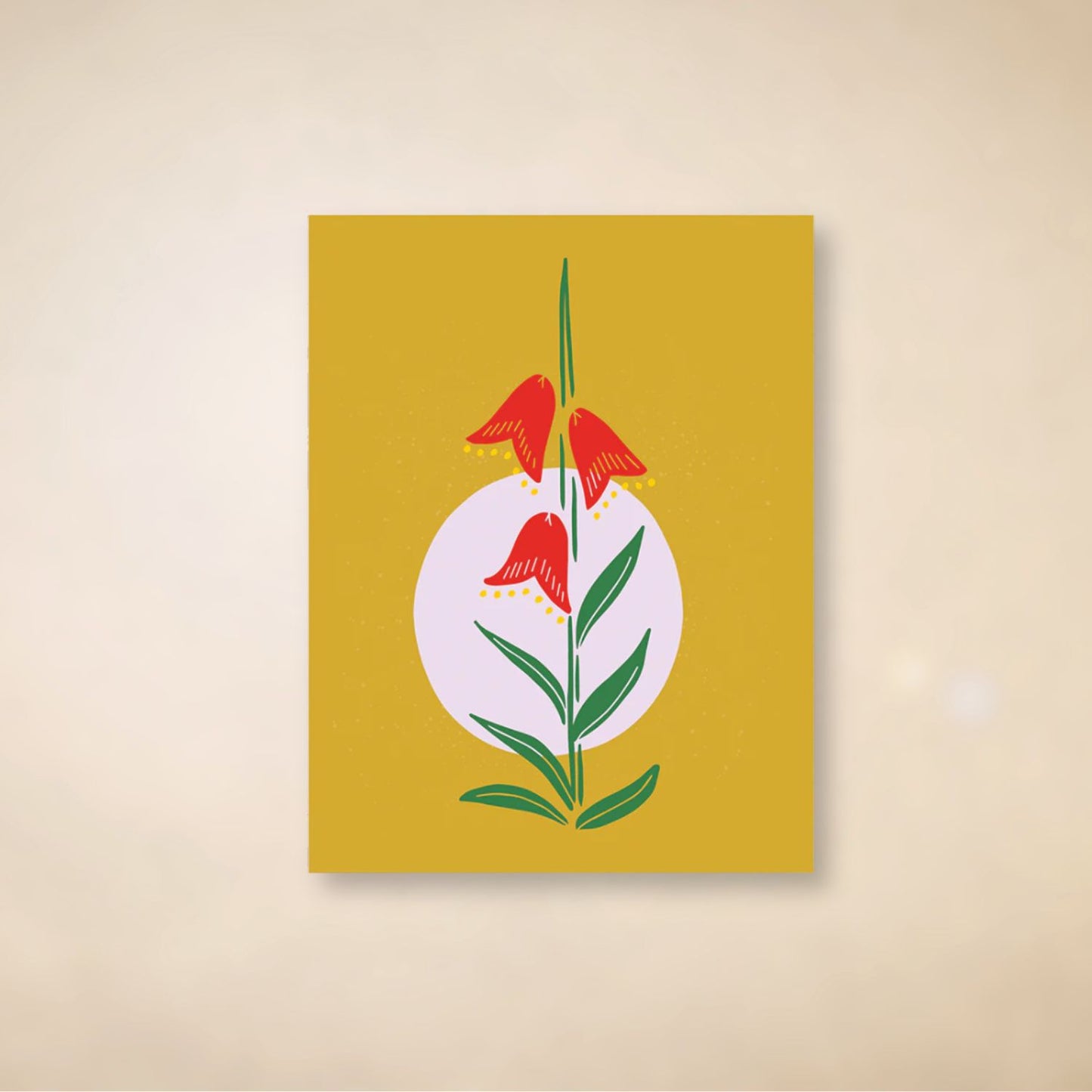 Penstemon Card - Blank
