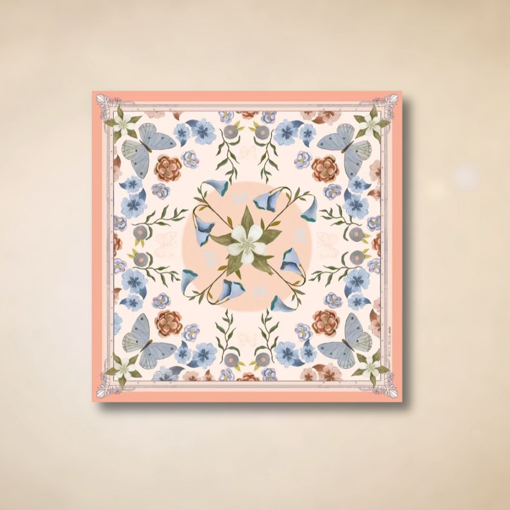 Columbine Silk Scarf
