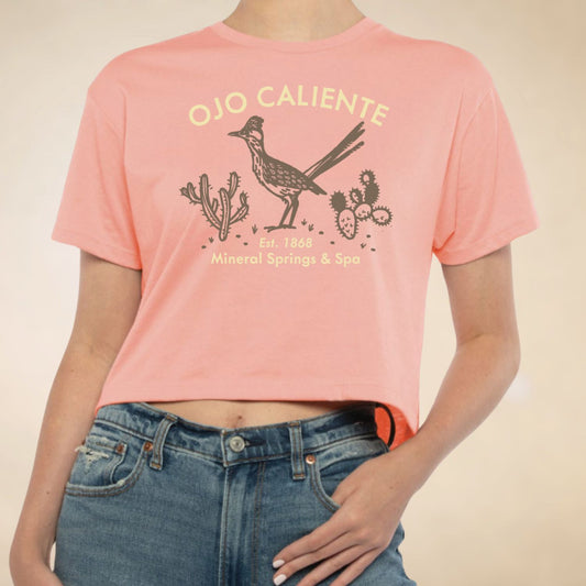 Ojo Caliente Roadrunner Crop Tee - Assorted