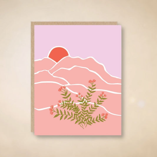 Desert Landscape Blank Card