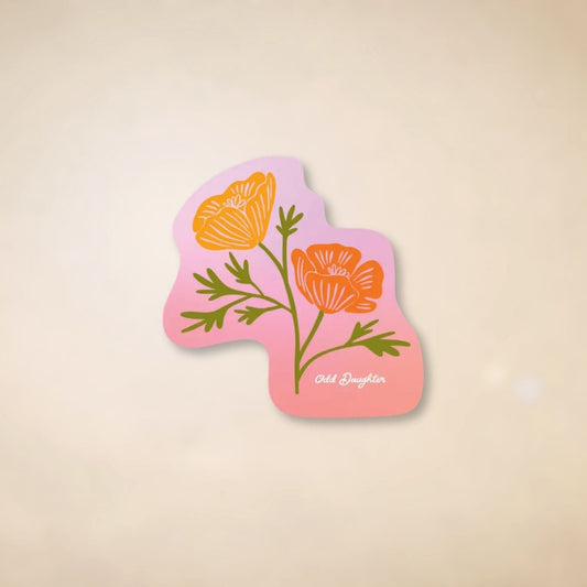 Desert Poppies Sticker