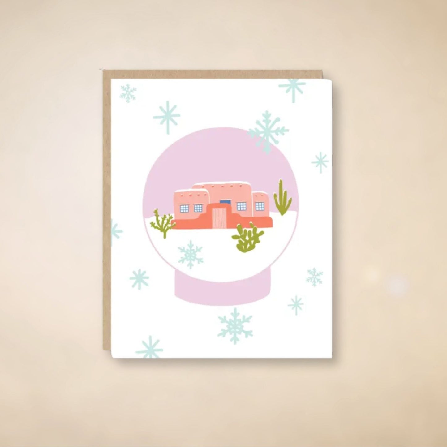 Desert Snow Globe Card