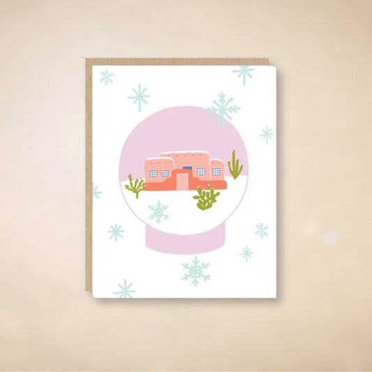 Desert Snow Globe Card